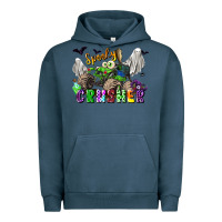 Pigment Midnight Navy spooky crusher monster truck Urban Hoodie - LillyAllenDesigns