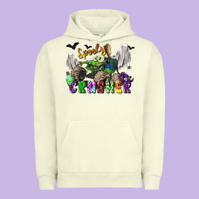 Spooky Crusher Monster Truck Urban Hoodie Designed By Lillyallendesigns