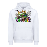 White spooky crusher monster truck Urban Hoodie - LillyAllenDesigns