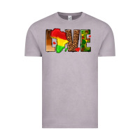 Vintage Zinc love melanin with african map Vintage Tee - texasbilliewilder