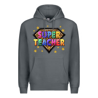 Rock super teacher with leopard Premium Hoodie - NancyCooperArtShop