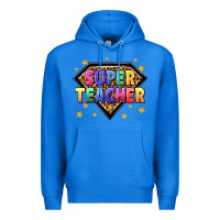 True Royal super teacher with leopard Premium Hoodie - NancyCooperArtShop