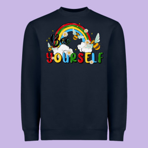 Bee Yourself Heavyweight Sweatshirt Designed By Maliassmallbusiness