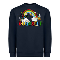 Navy bee yourself Heavyweight Sweatshirt - MaliasSmallBusiness