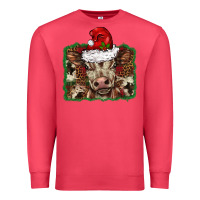 Cardinal Christmas background baby calf Premium Sweatshirt - BarkalooDesign