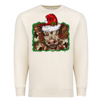 Sandshell Christmas background baby calf Premium Sweatshirt - BarkalooDesign