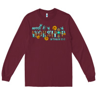 Burgundy made to worship with sunflowers Long Sleeve Tee - HRA Design Shop
