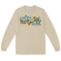 Mushroom made to worship with sunflowers Long Sleeve Tee - HRA Design Shop