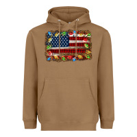 Toasted Coconut christmas american flag background Heavyweight Hoodie - Jasminsmagicworld