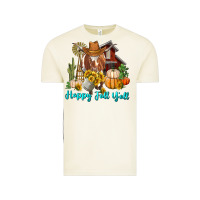 Vintage Arctic Happy Fall Y'all Longhorn Cow Vintage Tee - RanaPortraitStore