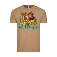 Vintage Coffee Happy Fall Y'all Longhorn Cow Vintage Tee - RanaPortraitStore