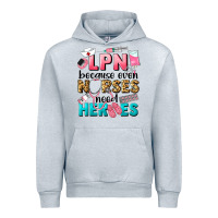Heather Grey lpn because nurses need heroes Urban Hoodie - LillyAllenDesigns