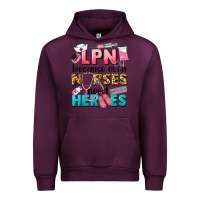 Mauve Wine lpn because nurses need heroes Urban Hoodie - LillyAllenDesigns