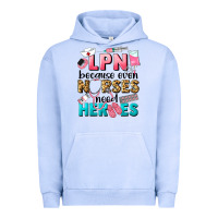 Pigment Grape Ice lpn because nurses need heroes Urban Hoodie - LillyAllenDesigns
