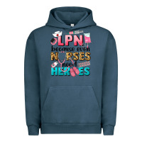 Pigment Midnight Navy lpn because nurses need heroes Urban Hoodie - LillyAllenDesigns