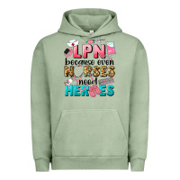 Pigment Oil Green lpn because nurses need heroes Urban Hoodie - LillyAllenDesigns
