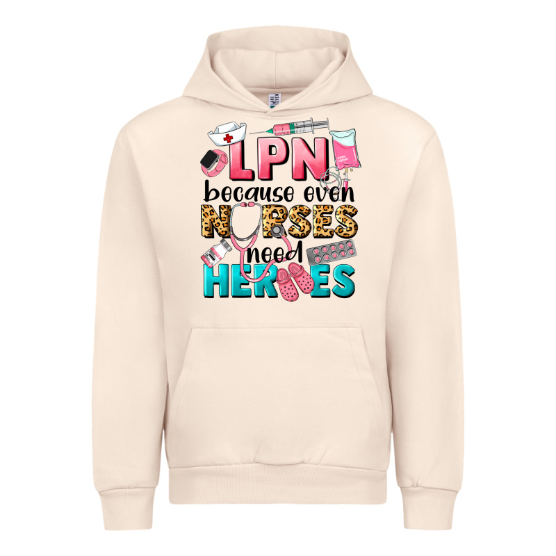 Lpn Because Nurses Need Heroes Urban Hoodie by LillyAllenDesigns | Teevron