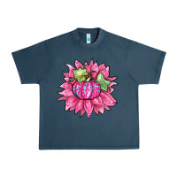 Midnight Navy sunflower pumpkin breast cancer Urban Heavy Tee - Zillion Design Studio