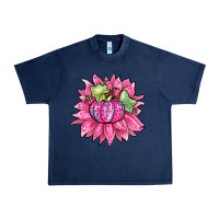 Navy sunflower pumpkin breast cancer Urban Heavy Tee - Zillion Design Studio