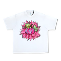 Sunflower Pumpkin Breast Cancer Urban Heavy Tee | Teevron