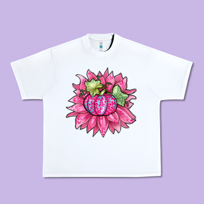 Sunflower Pumpkin Breast Cancer Urban Heavy Tee Designed By Zillion Design Studio