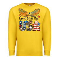Lemon Western God Bless The USA Premium Sweatshirt - LillyAllenDesigns