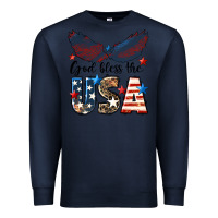 Navy Western God Bless The USA Premium Sweatshirt - LillyAllenDesigns