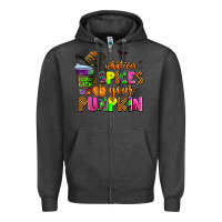 Charcoal Heather whatever spices your pumpkin Zipper Hoodie - AdoDesignShop