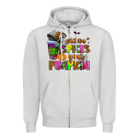 Dove Grey whatever spices your pumpkin Zipper Hoodie - AdoDesignShop