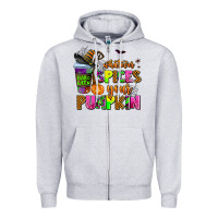 Heather Grey whatever spices your pumpkin Zipper Hoodie - AdoDesignShop