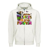 Oatmeal Heather whatever spices your pumpkin Zipper Hoodie - AdoDesignShop