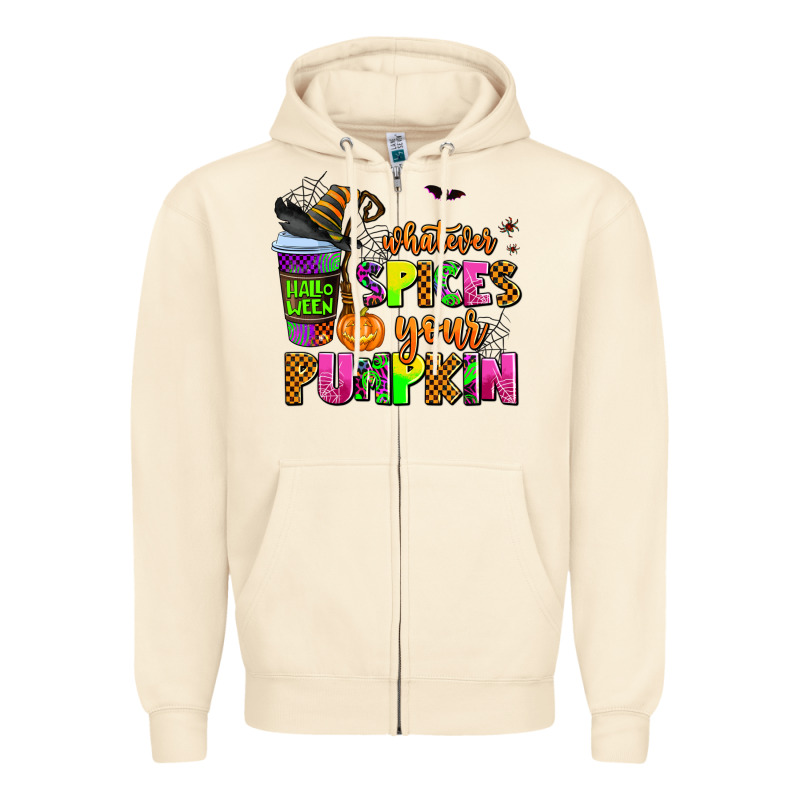 Whatever Spices Your Pumpkin Zipper Hoodie by AdoDesignShop | Teevron