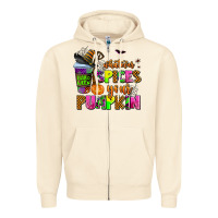 Sandshell whatever spices your pumpkin Zipper Hoodie - AdoDesignShop