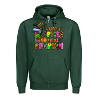 Sports Green whatever spices your pumpkin Zipper Hoodie - AdoDesignShop