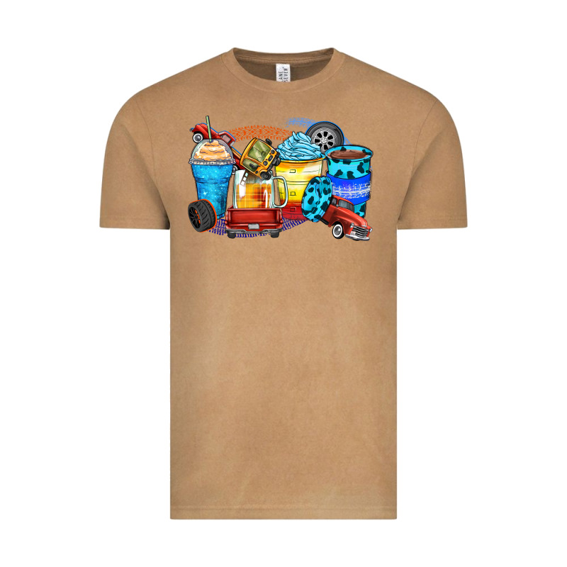 Truck Coffee Cups Vintage Tee by Zillion Design Studio | Teevron