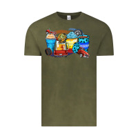 Vintage Olive truck coffee cups Vintage Tee - Zillion Design Studio