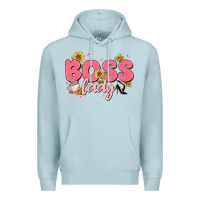Blue Mist boss lady Premium Hoodie - MaliasSmallBusiness