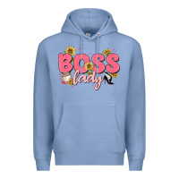 Colony Blue boss lady Premium Hoodie - MaliasSmallBusiness