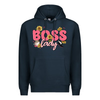 Navy boss lady Premium Hoodie - MaliasSmallBusiness