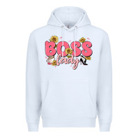 White boss lady Premium Hoodie - MaliasSmallBusiness