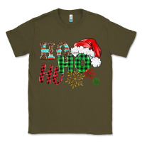Army Green ho ho ho christmas Classic Tee - BarkalooDesign