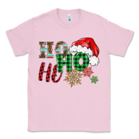 Bubblegum Pink ho ho ho christmas Classic Tee - BarkalooDesign