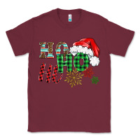 Burgundy ho ho ho christmas Classic Tee - BarkalooDesign