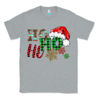 Heather Grey ho ho ho christmas Classic Tee - BarkalooDesign