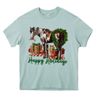 Arona happy holidays mustang horse Heavy Core Tee - LillyAllenDesigns
