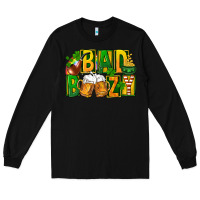 Black bad boozy st patricks Long Sleeve Tee - FaDigitalArtStudio