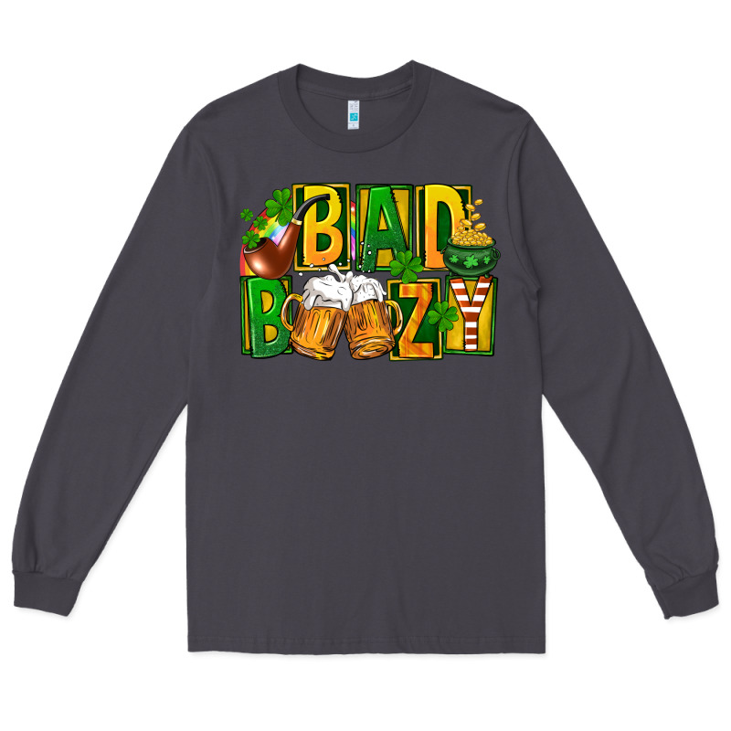 Bad Boozy St Patricks Long Sleeve Tee by FaDigitalArtStudio | Teevron