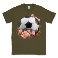 Army Green western soccer with roses Classic Tee - HRA Design Shop