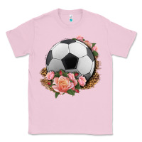 Bubblegum Pink western soccer with roses Classic Tee - HRA Design Shop