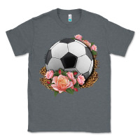 Charcoal Heather western soccer with roses Classic Tee - HRA Design Shop